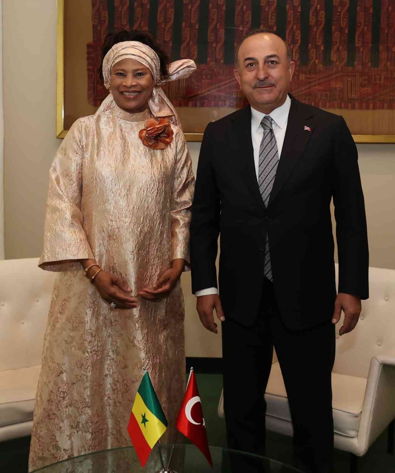 Dışişleri Bakanı Çavuşoğlu, Senegal Dışişleri Bakanı Sall ile bir araya geldi