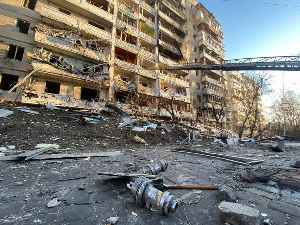 Kiev’de 3 Farklı Sivil Yerleşim Alanı Vuruldu: 2 Ölü