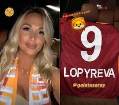 Rus güzel Victoria Lopyreva'dan Galatasaray sürprizi